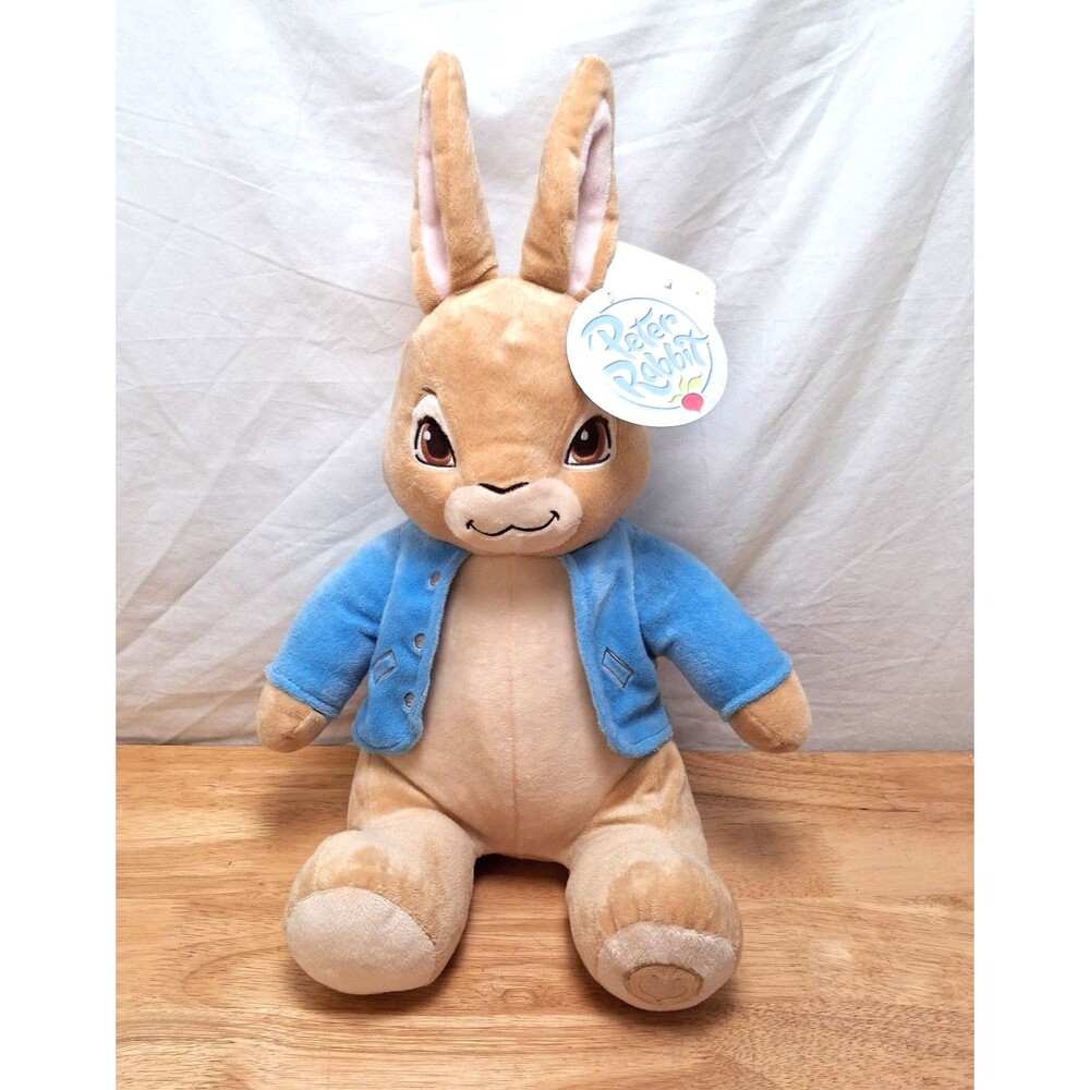 Peter Rabbit Plush Toy 2013 Embroidered Eyes 18 in Nickelodeon with Tags Gift
